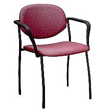 product thumbnail of Pibbs Wendy Reception Chair With Arms Burgundy