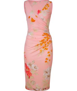 Leonard Tropical Peach Floral Print Dress  Damen  Kleider  STYLEBOP 