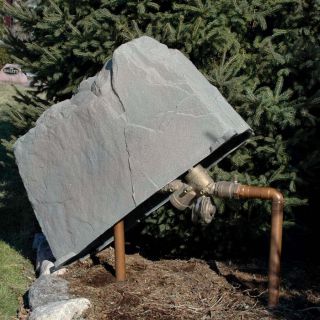 Artificial Rock Large Backflow Cover at Brookstone—Buy Now