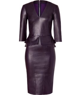 Jitrois Midnight Purple Stretch Leather Dress  Damen  Kleider 