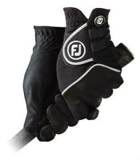 NEW FOOTJOY FJ Rain Grip CADET LARGE Golf Gloves   1 PAIR   BLACK