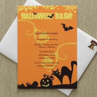 9151   Halloween Bash Party Invitations 