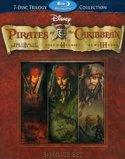 Pirates of the Caribbean Trilogy Blu ray Disc, 2011, 7 Disc Set