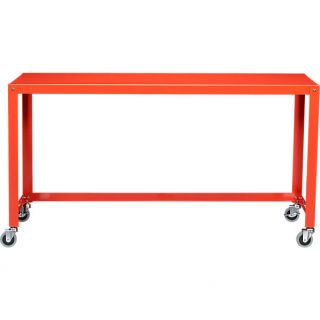 go cart bright orange console table in office furniture  CB2