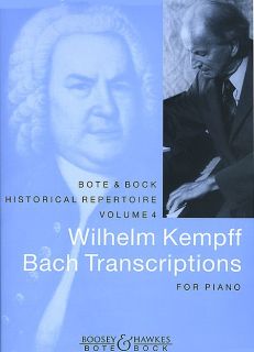 Look inside Wilhelm Kempff Bach Transcriptions for Piano   Sheet Music 