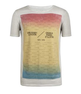 Rainbow Cut Collar T shirt, Men, Graphic T Shirts, AllSaints 