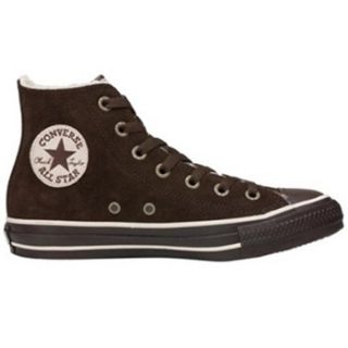 Converse Mens Brown Suede Shearling High Top Trainers
