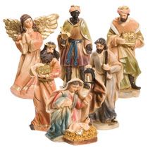 Bulk Polyresin Nativity Figurines at DollarTree
