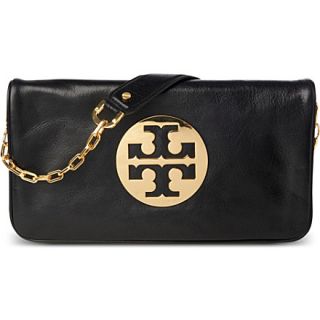 Leather Reva clutch   TORY BURCH   Clutch & evening   Handbags 