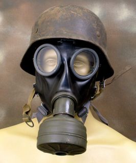 Original German WW2 M 38 Gas Mask & Filter  Unissued