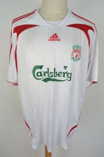 Vintage Adidas Liverpool FC 2007/08 Football Shirt Jersey Classic 