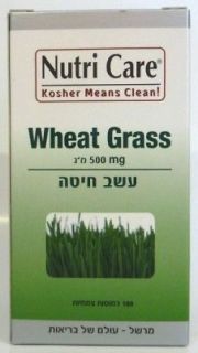 Wheat Grass 500mg 100 Powder Tablets Organic Whetgrass Pills Treats 