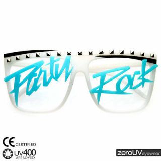 Party rock glow in the dark lmfao costume glasses sunglasses 8471 