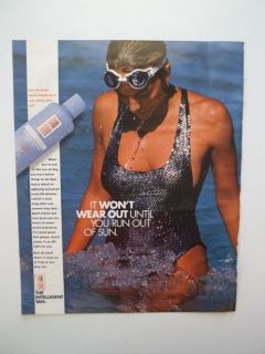 Bain De Soleil Sports Lotion The Intelligent Tan 1992 Print Ad