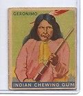 1933 R73 Goudey, Indian Gum, Series of 48 Blue Stripe, #25 Geronimo