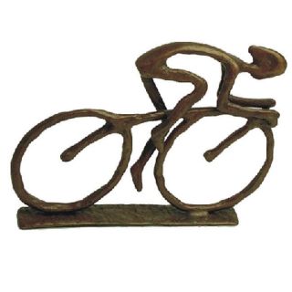 CYCLIST Bicycle Sculpture Bike Metal Statue Art Bicyclist hand forged 