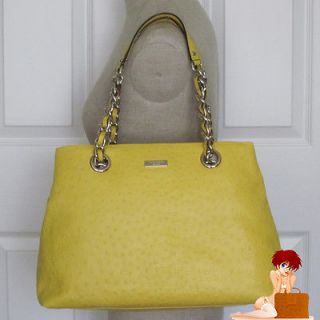   Kate Spade Victoria Falls Maryanne Leather Goldenrod Handbag Yellow