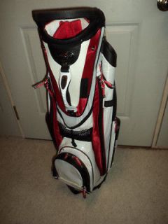 Bennington CB Lite Golf Cart Bag White / Red