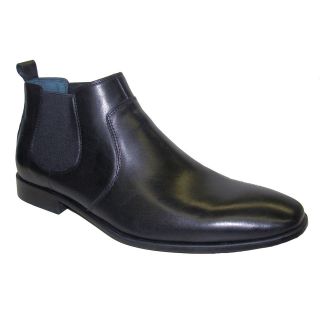 Plain Black Dress on Giorgio Brutini 175761 Mens Black Leather Slip On Plain Toe Dress