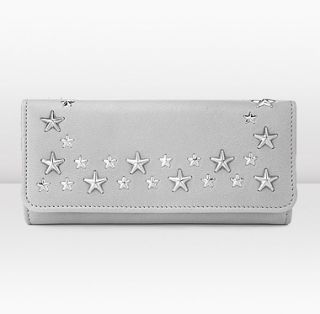Jimmy Choo  Nino  Calf Leather With Star Trim Continental Wallet 