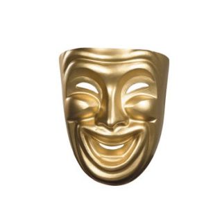 Halloween Costumes Gold Comedy Mask