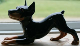 GOEBEL W. Germany Doberman Pinscher puppy figurine collectible. Cute 