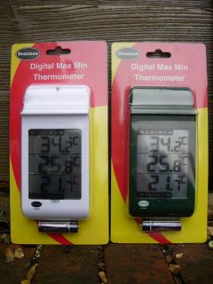 DIGITAL MAX MIN GREENHOUSE THERMOMETER for indoor / outdoor use 