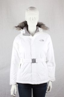 The North Face Girls Greenland Winter Jacket ATCSFN4 White Goose Down