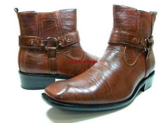 Mens D ALDO Italian Style Brown Dress Casual Boots Shoe