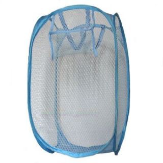 1x 650002 Foldable Laundry Hamper Basket Bin Washing Mesh Clothes Bags 