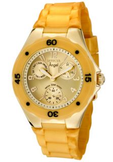 Womens Angel Gold Dial 18K Gold Plated Stainless Steel Case Gold 
