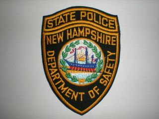 NEW HAMPSHIRE STATE POLICE DEPARTMENT OF SAFETY PATCH
