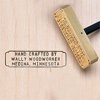 HAND CRAFTED BY Branding Iron   Rockler Woodworking Tools
