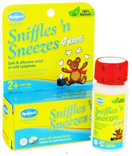 Buy Hylands   Sniffles N Sneezes 4 Kids   125 Tablets at LuckyVitamin 