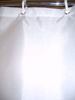   240cmx180cm LONG SHOWER CURTAIN PLAIN WHITE (100% POLYESTER FABRIC
