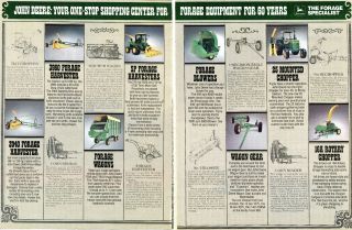   Deere 3940 3960 Forage Harvester & Hay Equipment 2 Page Tractor Ad