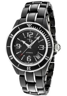 Lucien Piccard 27110BK Watches,Celano Automatic White Diamond Black 