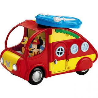 Get on the road with Mickey and his campervan! Drive the camper van to 