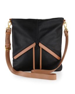 Angled Pocket Crossbody Bag, Black   Last Call by Neiman Marcus