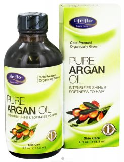 Life Flo   Pure Argan Oil Cold Pressed Organically Grown   4 oz 