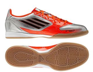   Sport F10 IN Indoor Soccer Shoes Football Trainers Gray Red Orange