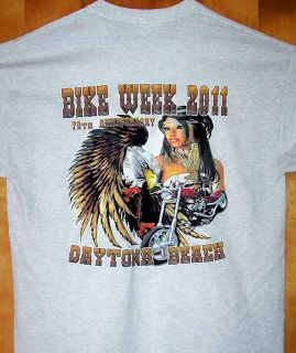 New T Shirt 2011 Daytona Beach Biker  MAIDEN  Sz S 5X