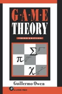 Game Theory by Guillermo Owen 1995, Hardcover, Revised