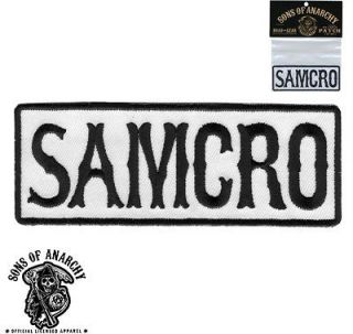 SON OF ANARCHY SAMCRO EMBROIDERED IRON ON SOA BIKER PATCH