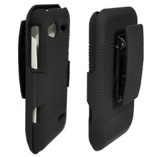   Belt Clip Holster Shell Case Cover Combo+Stand for HTC Radar 4G Omega