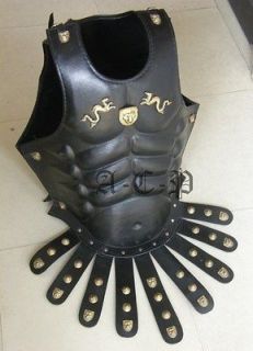GREEK LEATHER MUSCLE ARMOR CUIRASS with DRAGON   COLLECTIBLE GREEK 