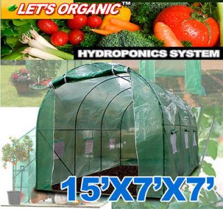   X7 Large Outdoor Green House Plant Gardening Garden Greenhouse 15x7x7
