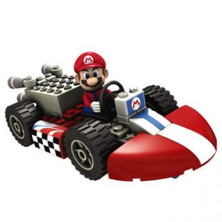 Build and race your own pull back & go kart with the KNex Mario Kart 