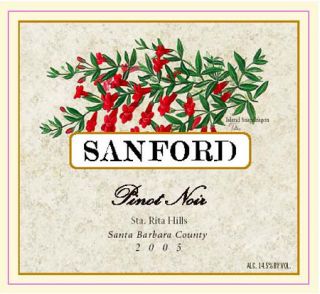 Sanford Santa Rita Hills Pinot Noir 2005 