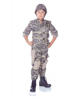 Army Ranger Camo Uniform Deluxe Costume Child *New*